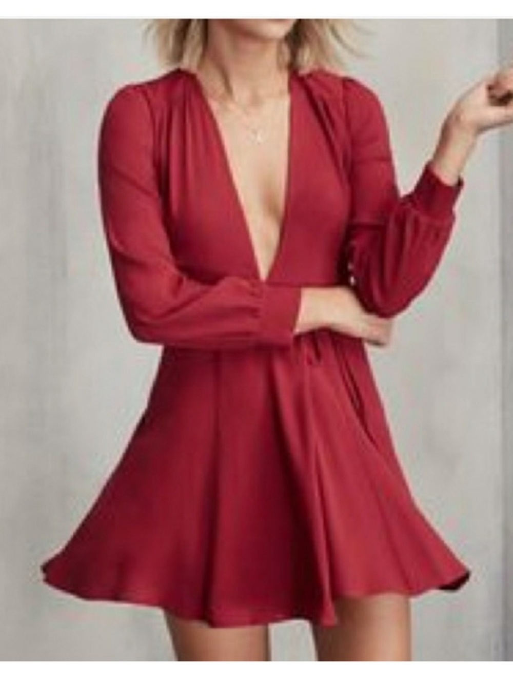 Reformation Leslie mini dress red Sz Medium